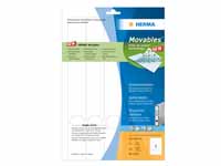 Unbranded Herma Movables white spine labels, 38x297mm