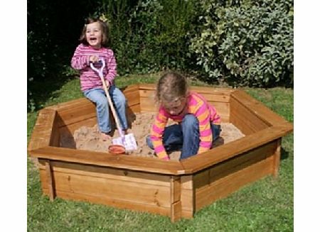 Unbranded Hexagonal Wooden Sandpit