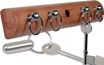 Hide & Seek Round Keyring Holder