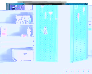 Unbranded High capacity cupboards medium 2drwrs/3shelf