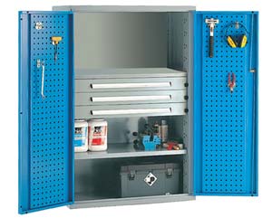Unbranded High capacity cupboards medium 3drwrs/2shelf