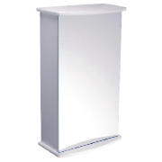 Unbranded High gloss Single mirrored Door cabinet