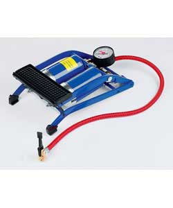 Unbranded High Performance Twin Cylinder Metal Foot Pump