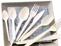 Unbranded Hilite biodegradable plastic disposable fork,