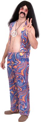 This Psychedelic Hippie Costume Is Excellent For A Cracking 70`s Night or Fancy Dress party.  Chest