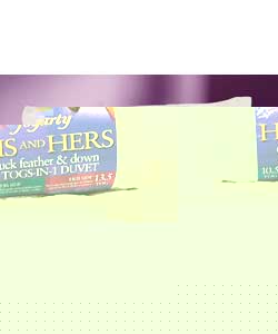 His and Hers Natural Duvet - Double