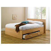 Unbranded Holborn 2 Drawer Storage Bed, Beech Finish And