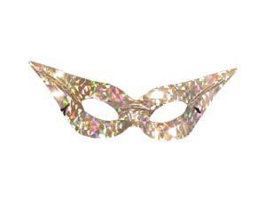 Unbranded Holographic Flyaway eyemask, silver