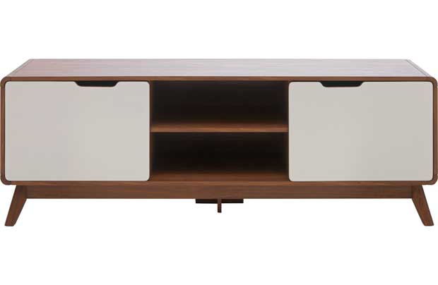 This TV bench is suitable for large televisions (up to 50 inch). Part of the Holstebro collection Size H55