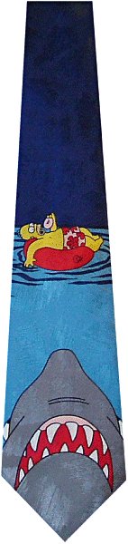 Homer Shark Tie (Dk Blue)