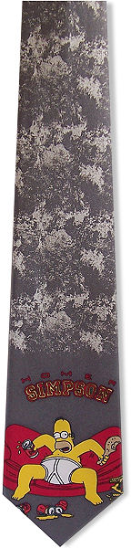 Unbranded Homer Slob Tie (Grey)