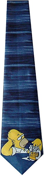 Homer Textured Beer Tie