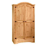 Unbranded Honduras 2 door Wardrobe, Antique Pine
