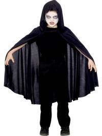 Unbranded Hooded Ghoul - Child Size Cape Black