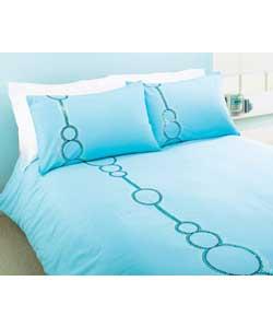 Hoopla Double Duvet Cover Set - Blue