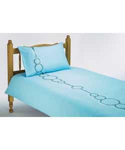 Hoopla Single Duvet Cover Set - Blue