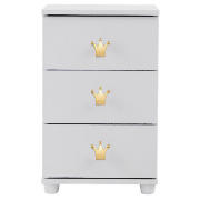 Unbranded Hopscotch Football/Crown 3 Drawer Bedside Chest