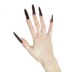 Unbranded Horror Nails, black pk 10