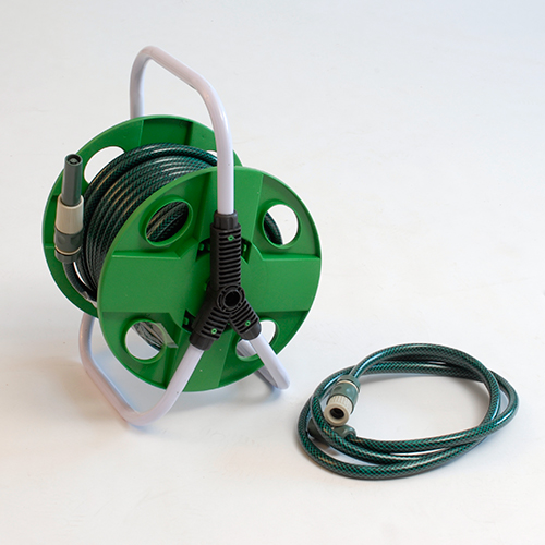 Unbranded Hose Reel and Garden Hose