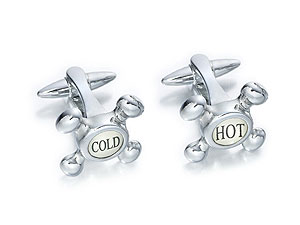 Unbranded Hot and Cold Tap Cufflinks 015172