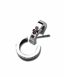 Hot Gems Sterling Silver Amethyst Hoops