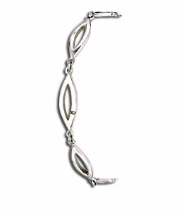 Bangle Bracelet Diamond Silver