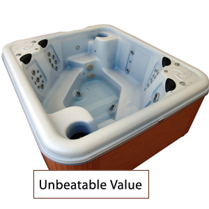 For the complete hot tub experience  look no further than this ultimate spa. It has no less than 46 