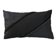 Unbranded Hotel 5* Black Embroidered Cushion