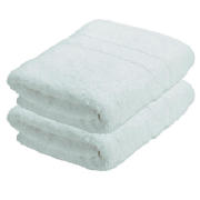 Unbranded Hotel 5* Pair of Guest Towels, White