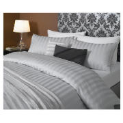 Unbranded HOTEL 5* Stripe Duvet set Superking, Grey