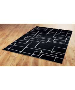 Unbranded Hotel Rug - Black and White