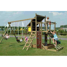 Unbranded Houtland Adventure Tower And Swings Climbing Frame