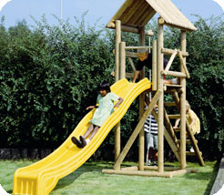 Houtland Playtower with Slide