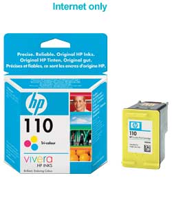 Unbranded HP 110 Tri-colour Inkjet Print Cartridge with Vivera Inks