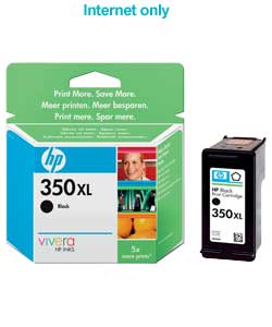 Unbranded HP 350XL Black Inkjet Print Cartridge with Vivera Ink