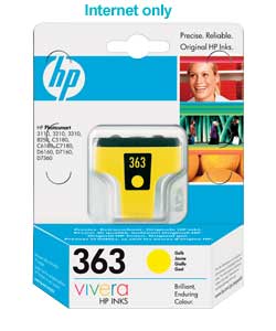 Unbranded HP 363 Yellow Ink Cartridge with Vivera Ink