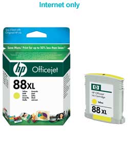 Unbranded HP 88XL Yellow Ink Cartridge with Vivera Ink