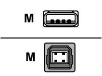 HP - USB cable - 4 PIN USB Type A (M) - 4 PIN USB Type B (M) - 3 m