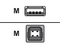 HP - USB cable - 4 PIN USB Type A (M) - 4 PIN USB Type B (M) - 5 m
