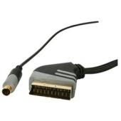 Unbranded HQ 1.5m Analogue Conversion Cable Scart to SVHS