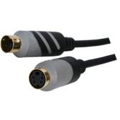 Unbranded HQ 1.5m SVHS Extension Cable Gold Plated S-Video