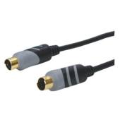 A premium quality low priced Video connection cable with S-VHS gold plated plugs for transmission of