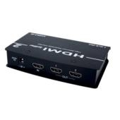 With this advanced splitter you play a HDMI source like a DVD onto two separate displays at the same