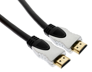 Unbranded HQ Silver Series - HDMI Male to HDMI Male 19p Cable - 1.5 Meter