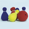 This multi-award winning bowling set is made from natural, flocked foam rubber which makes it squeez