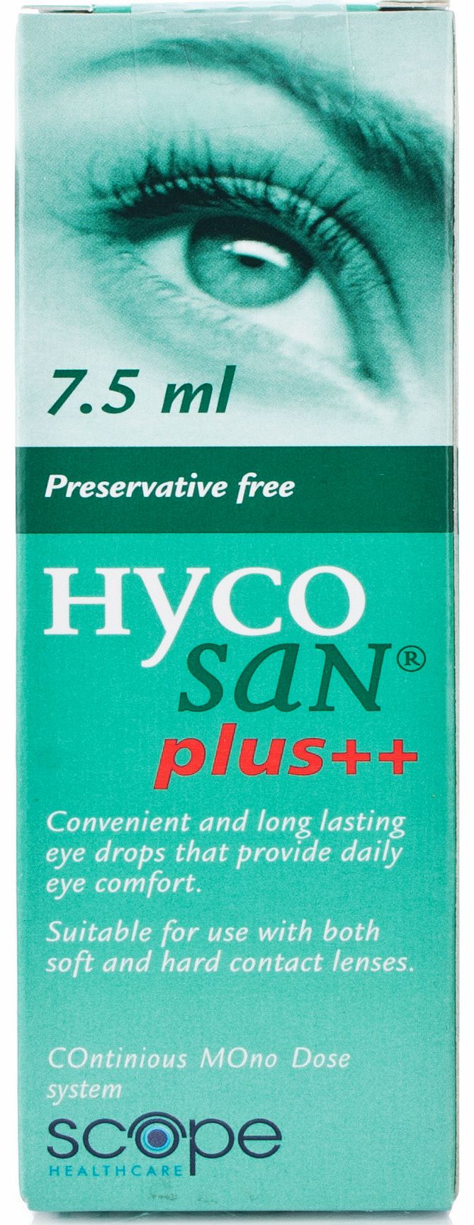 Hycosan Plus is formulated to provide your dry and tired eyes with instant moisture and refreshment. These special eye-drops contains 0.1% Hyaluronic Acid and 2% Dexapanthenol which is a derivative of vitamin B5 and converts into pantothenic acid whe