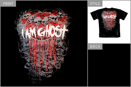 Unbranded I Am Ghost (Bleeding Pentagram) T-shirt