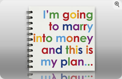 Unbranded I` Going To Marry In To Money And This Is My Plan Notepad