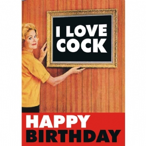Unbranded I Love Cock Happy Birthday