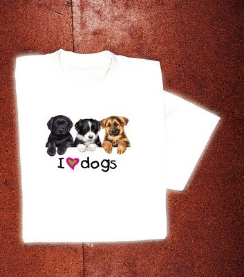 I love Dogs-White-Medium T-shirt